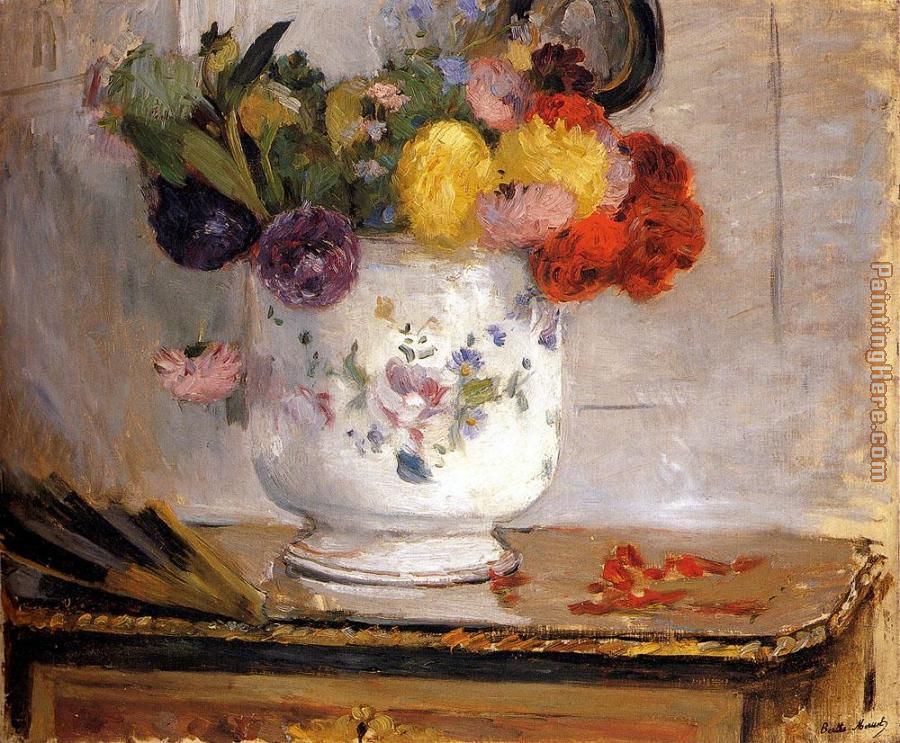 Morisot Dahlias painting - Berthe Morisot Morisot Dahlias art painting
